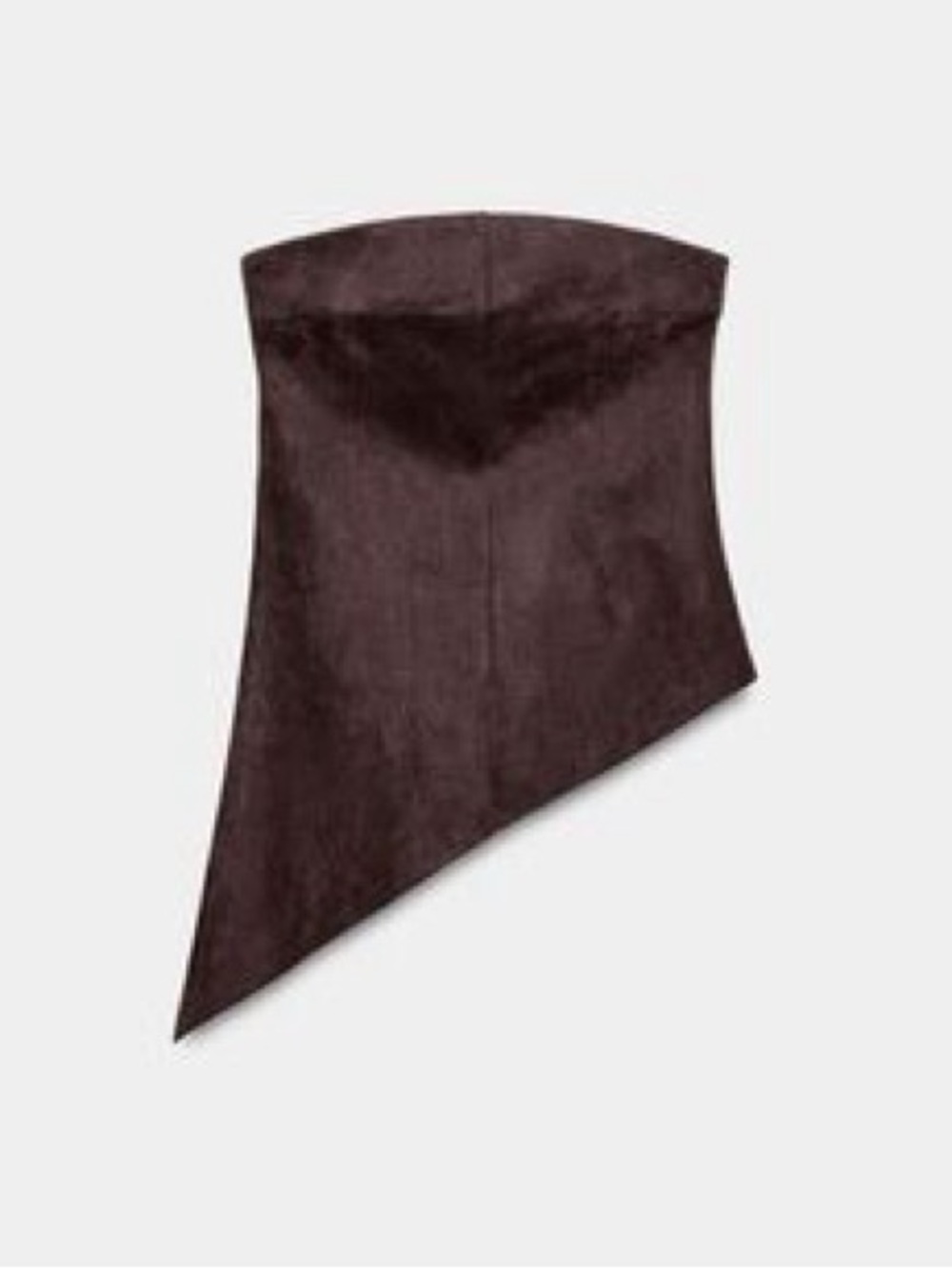 Zara Faux Suede Top